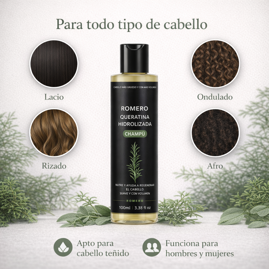 Champú de Crecimiento Dexvon™ - Romero + Queratina