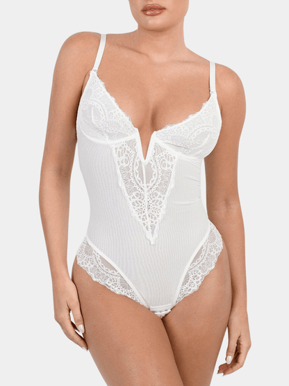 LaceFit™ - Body con escote en V y modelado