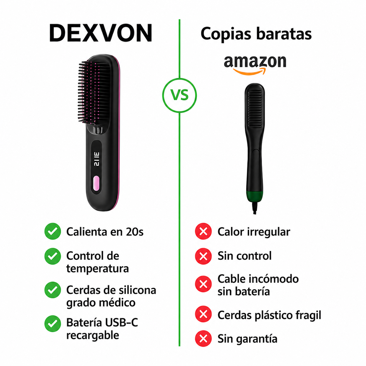 Cepillo alisador Dexvon