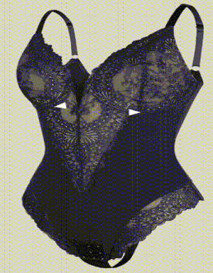 LaceFit™ - Body con escote en V y modelado