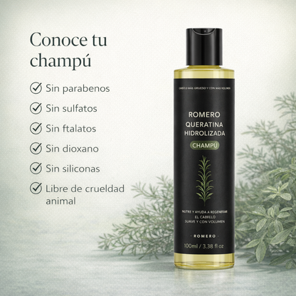 Champú de Crecimiento Dexvon™ - Romero + Queratina