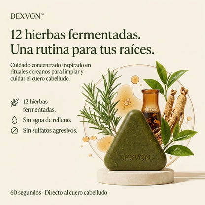 Dexvon™ – Shampoo en barra con hierbas coreanas