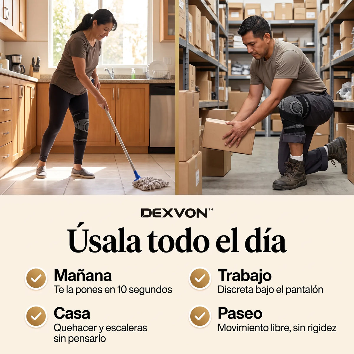 Dexvon™ - Rodillera de Compresión 360°